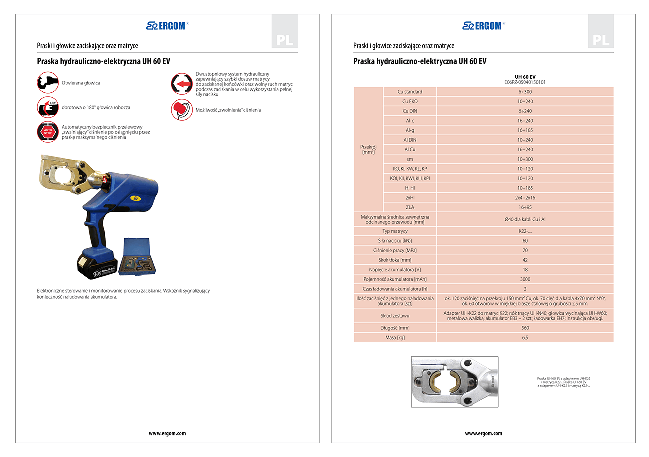 Produktowy serwis www - lista rozdziałów