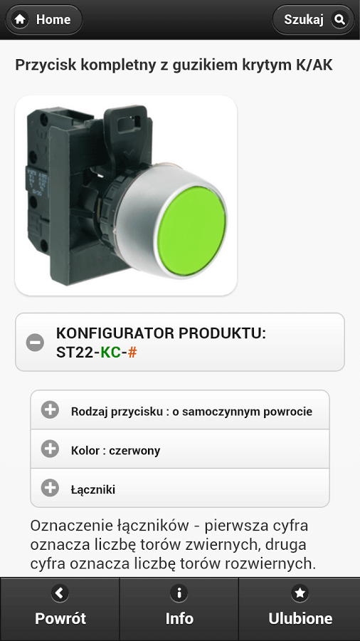 Produktowy serwis www - lista rozdziałów